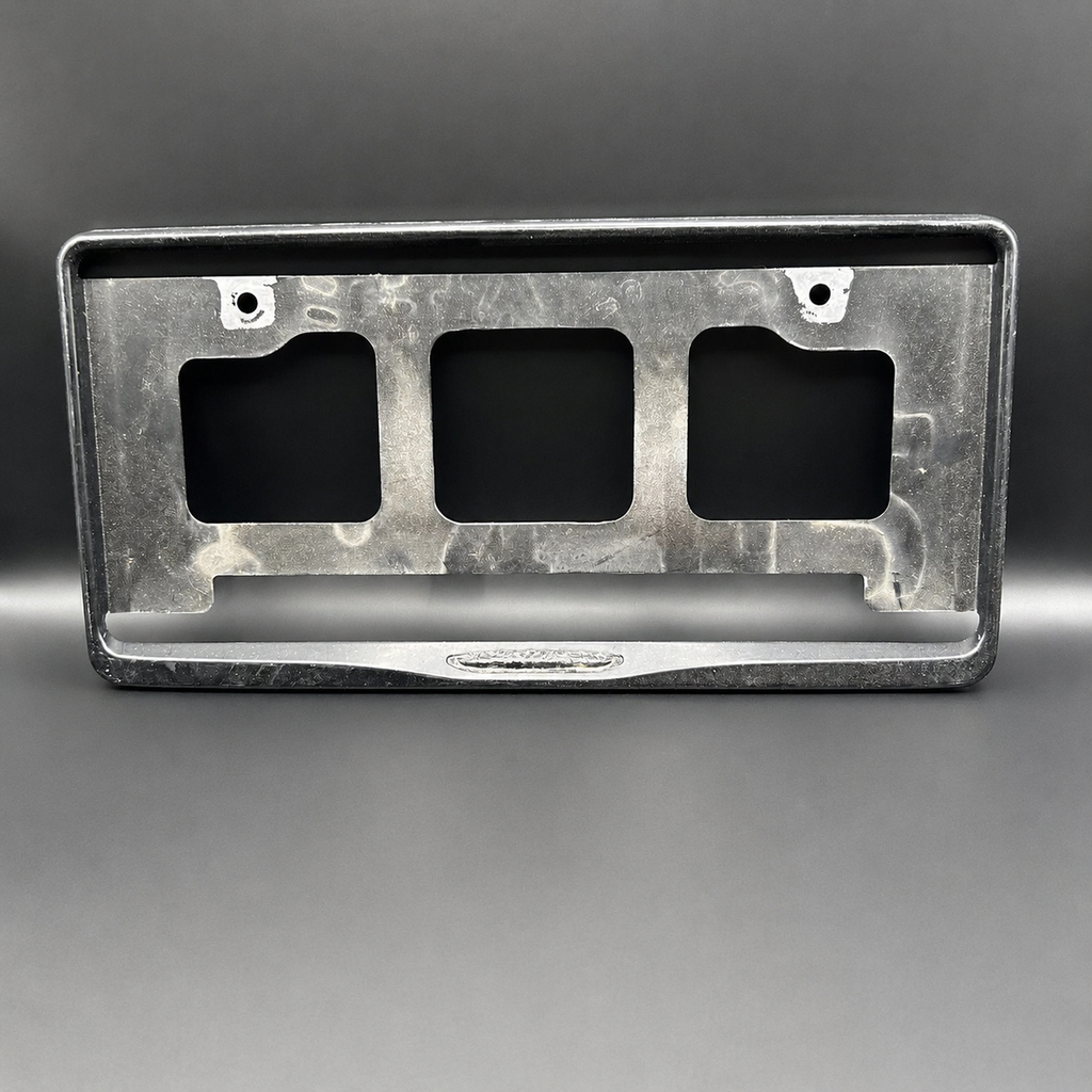 Damaged License Plate Frame Surrounds