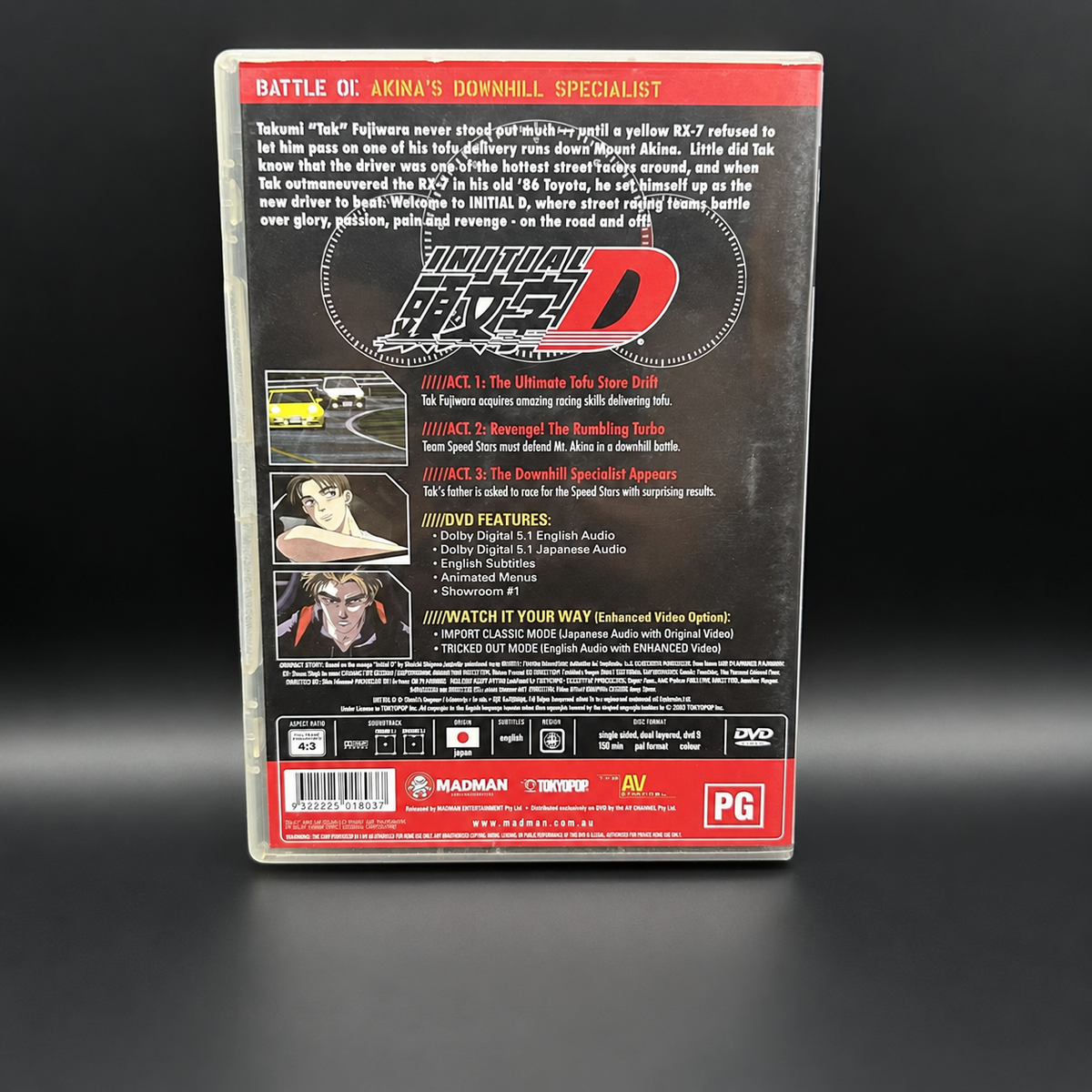 Initial D - Battle 01 - AE86 - Akina’s Downhill Specialist - DVD