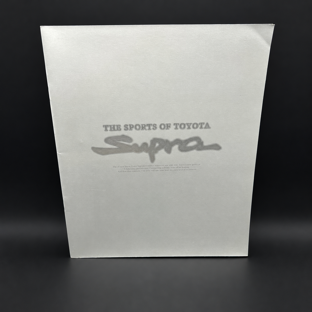 Toyota Supra JZA80 Sales Brochure
