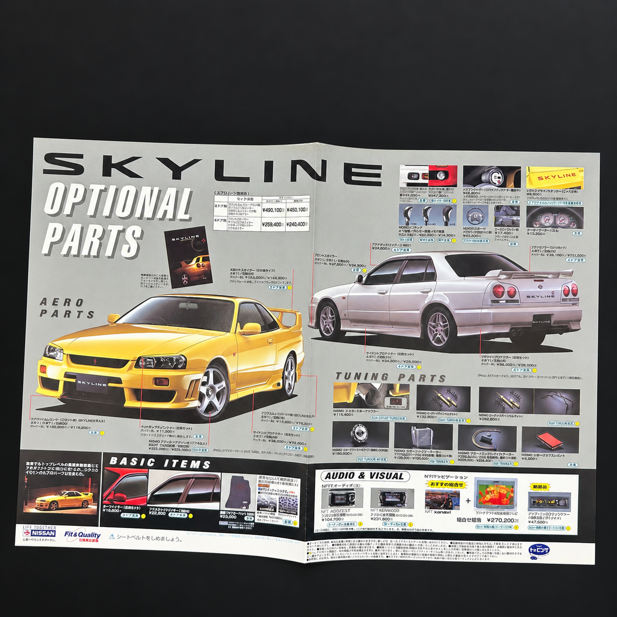 Nissan Skyline R34 Mixed Rare Brochures