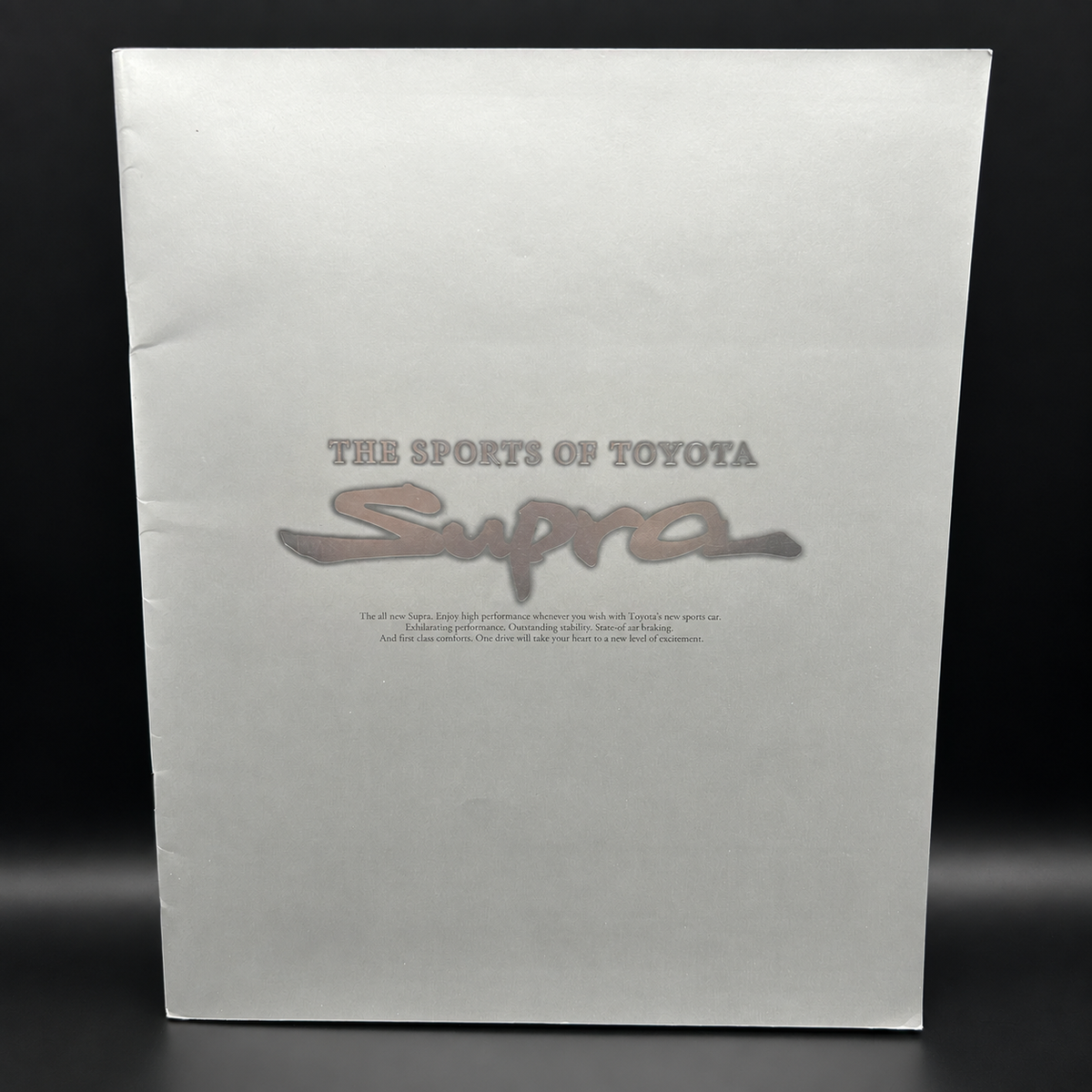 Toyota Supra JZA80 Sales Brochure